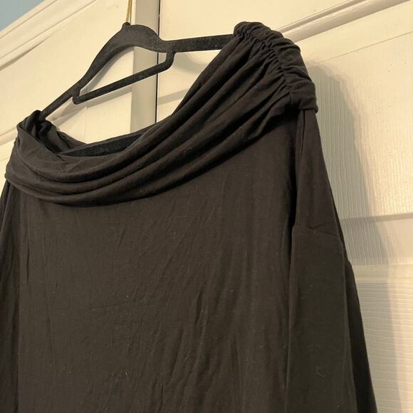 Express Off The Shoulder Top Black Size Xs Stretchy Lightweight Classic Soft - Picture 5 of 8